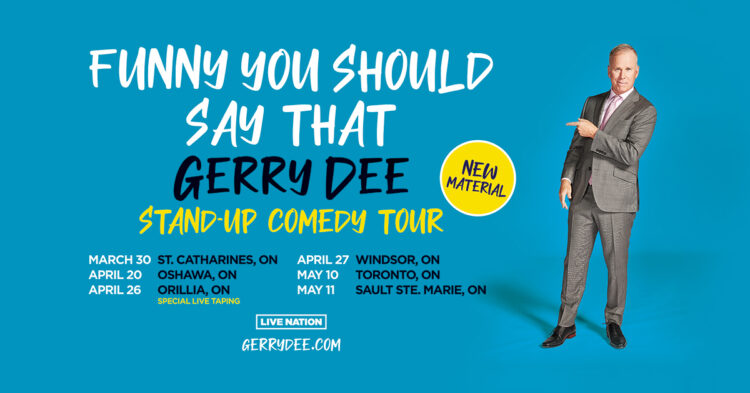Gerry Dee 2024 Spring Comedy Tour On Sale Now