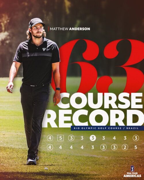 Matthew Anderson Matches Course Record to Lead Brazil Open